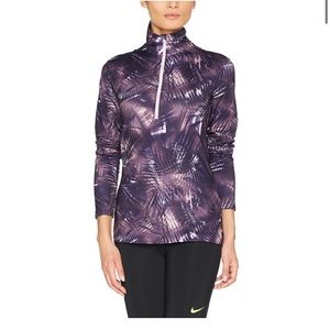 Nike Pro Warm Dri-fit Half-Zip Top Purple